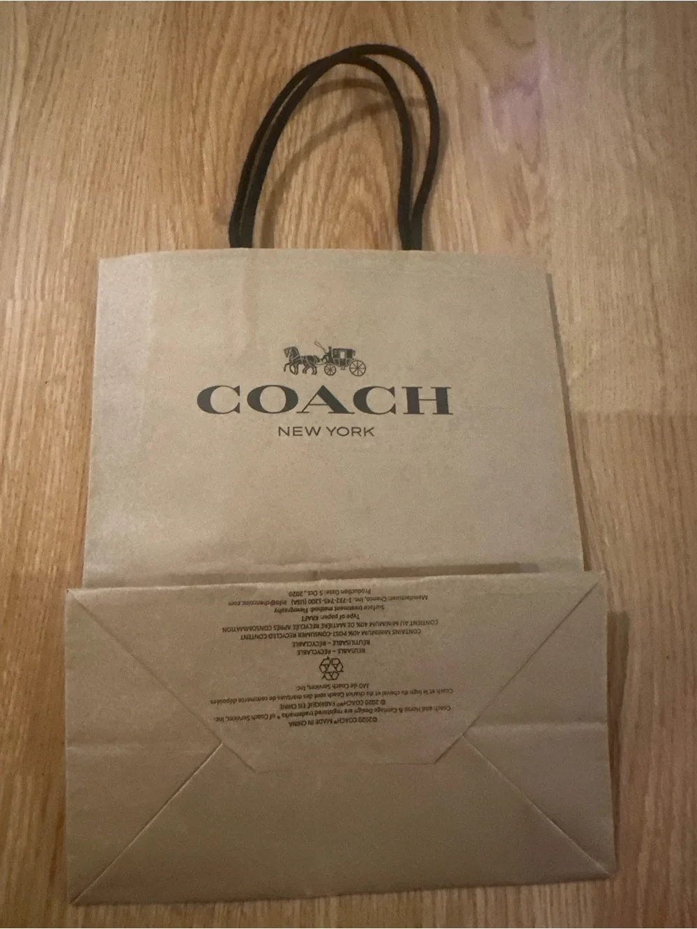 Coach paper tote